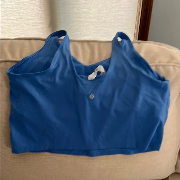 Lululemon Athletica Blue Fitted Crop Tank Top - Picture 2 of 3